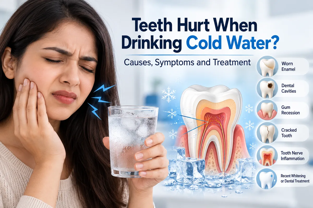 Teeth Hurt When Drinking Cold Water? Causes, Symptoms and Treatment